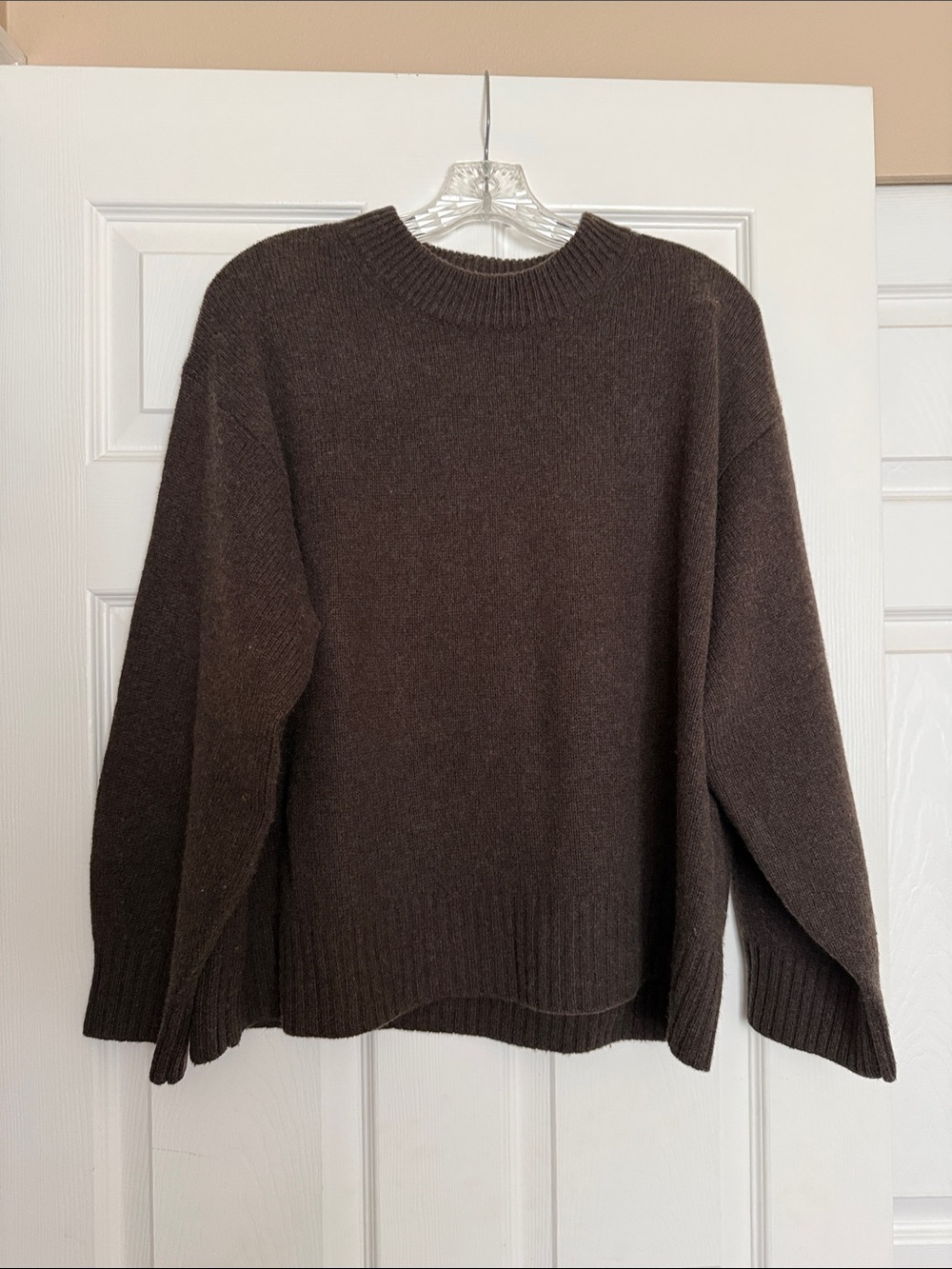 Reformation Compost Brown Cove Cashmere Oversized Sweater XS